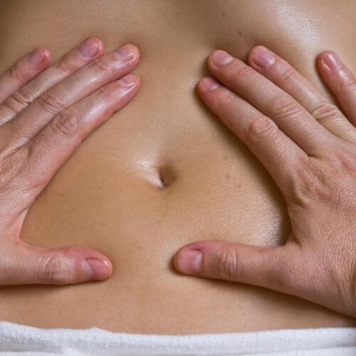 Abdominal massage help move waste