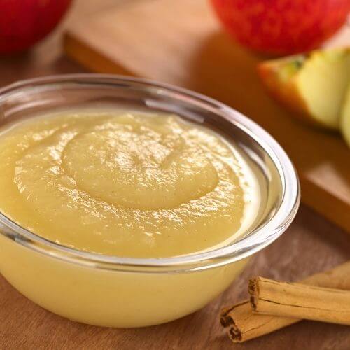 soft foods for sore mouth - applesauce